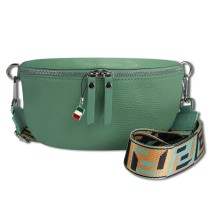 Florence Echtleder Gürteltasche Damen hellgrün Bauchtasche Jugend Damen OTF807L