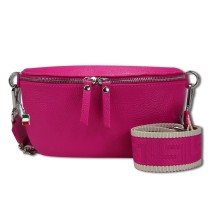 Florence Echtleder Gürteltasche Damen fuchsia Bauchtasche Jugend OTF807P