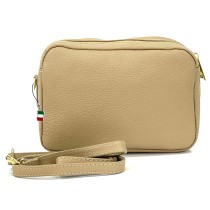 Florence Umhängetasche Damen Tasche Schultertasche Echtleder taupe OTF809N