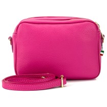 Florence Umhängetasche Damen Tasche Schultertasche Echtleder fuchsia OTF809P