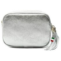 Florence Damen Tasche Echtleder silber metallic OTF811J