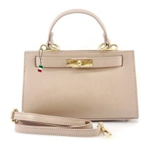 Florence Umhängetasche Damen Handtasche Echtleder beige OTF812C