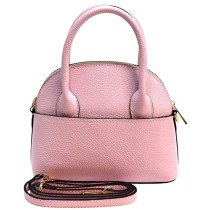 Florence Damen Handtasche Bowlingtasche Echtleder rosa OTF814A