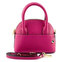 Florence Damen Handtasche Bowlingtasche Echtleder fuchsia OTF814P