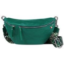 Florence Echtleder Gürteltasche Damen extra groß hellgrün Bauchtasche Jugend OTF821L