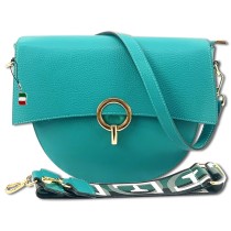 Florence Satteltasche Echtleder Damen türkis OTF824T