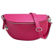 Florence Echtleder Bauchtasche groß Damen fuchsia Jugend OTF825P