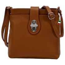Florence Damen Tasche Echtleder Umhängetasche mittelbraun OTF828C