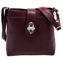 Florence Damen Tasche Echtleder Umhängetasche bordeaux OTF828D
