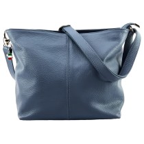 Florence Echtleder Tasche Damen taubenblau OTF829H