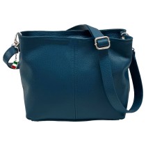 Florence Echtleder Tasche Damen petrolblau OTF829M