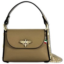 Florence Biene Damen Handtasche Echtleder taupe OTF831N2