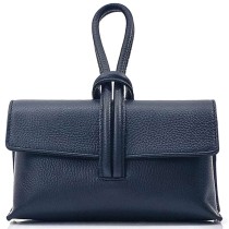 Florence Clutch Echtleder Tasche dunkelblau OTF834B