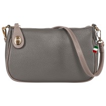 Florence Damen Schultertasche Echtleder grau OTF842K5