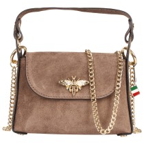 Florence Biene Damen Handtasche Wildleder taupe/beige OTF844I6