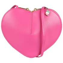 Florence Damen Umhängetasche Leder Herz Tasche pink OTF846P2