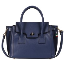 Florence Damen Handtasche Leder Tasche jeansblau OTF848B4