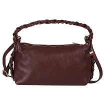 Florence Damen Umhängetasche Leder Tasche bordeaux rot OTF849R6