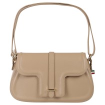 Florence Damen Schultertasche Leder Tasche taupe OTF850I3