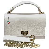 Florence Damen Handtasche Echtleder weiß OTF854W1