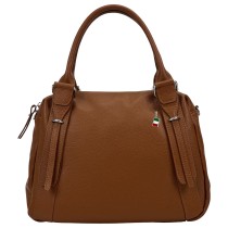Florence Damen Umhängetasche Echtleder Tasche braun OTF855C6