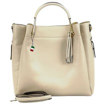 Florence Damen Handtasche Echtleder beige OTF857I3