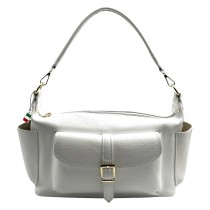 Florence Damen Schultertasche Echtleder Tasche weiß OTF860W1
