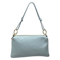 Florence Damen Umhängetasche Leder Tasche hellblau OTF861H2
