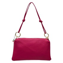 Florence Damen Umhängetasche Leder Tasche fuchsia OTF861P3