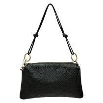 Florence Damen Umhängetasche Leder Tasche schwarz OTF861S1