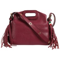 Florence Damen Handtasche Leder Tasche bordeaux rot OTF868D5