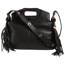 Florence Damen Handtasche Leder Tasche schwarz OTF868S1