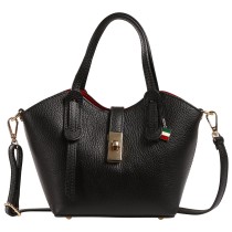 Florence Damen Handtasche Leder Tasche schwarz OTF870S1