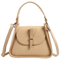 Florence Damen Schultertasche Leder Tasche beige OTF871I5