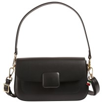 Florence Damen Schultertasche Leder Tasche schwarz OTF872S1