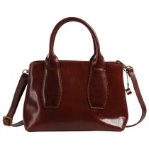 Florence Damen Handtasche Leder Tasche braun OTF883N5