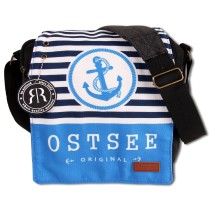 Robin Ruth Umhängetasche Baumwolle Polyester schwarz hellblau OTG5111B