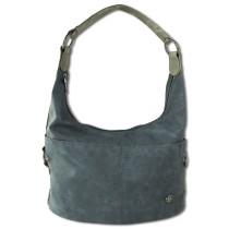Jennifer Jones Beuteltasche Kunstleder blau Hobo Bag OTJ129B