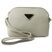 Jennifer Jones Abendtasche Kunstleder hellgrau Handtasche OTJ144K