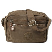 Bag Street Nylon Umhängetasche braun Damen Tasche OTJ202N