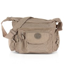 Bag Street Damen beige Nylon-Damenhandtasche OTJ204N