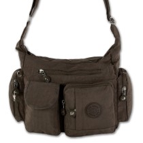 Bag Street Nylon braun Damen crossover OTJ205N