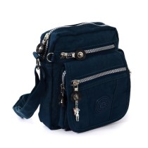 Bag Street Umhängetasche Nylon navy blau Kleine Schultertasche Crossover OTJ215B