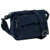 Handtasche Abendtasche Nylon navy Damen crossover Tasche Bag Street OTJ232B