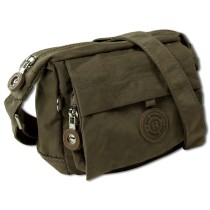 Handtasche Abendtasche Nylon braun Damen crossover Tasche Bag Street OTJ232N