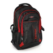 Bag Street Rucksack Synthetik schwarz, rot Laptopfach Laptoprucksack OTJ605R