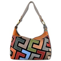 Florence ital. Damen Shopper Echtleder Patchwork OTM101T