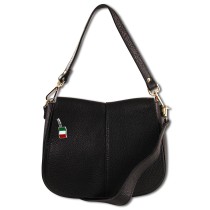 Florence Damen Satteltasche Echtleder schwarz OTM104S
