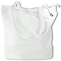 Florence ital. Shopper Echtleder Damen Business weiß OTM107W