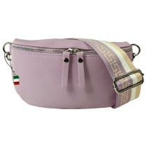 Florence Echtleder Damen Gürteltasche hell voilett Bauchtasche OTM808P